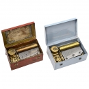 2 Tin Musical Boxes, Late 19th Century