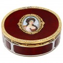 Contemporary Oval Musical Box