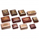 Group of 12 Musical Boxes