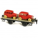 Märklin Stage Wagon with 2 Cars No. 1766/1, Gauge I, c. 1933