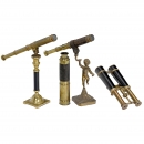 3 Telescopes and 1 Pair of Binoculars, c. 1880