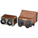 2 Richard Stereo Viewers (7 x 13 cm and 45 x 107 mm)