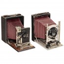 2 Folding Cameras by Dr. Krügener, c. 1895–1900