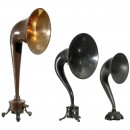 3 Horn-Type Radio Loudspeakers, c. 1925