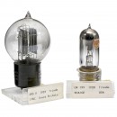 2 Early Triode Tubes