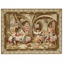 Tapestry Depicting Cavaliers at Play