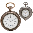 2 Silver Pocket Watches, c. 1900