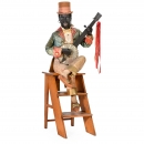 Rare Musical Automaton Banjo-Player by Adolph Müller, c. 1900