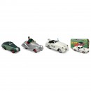 4 Schuco Vintage Cars, c. 1990