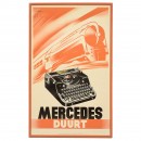 Poster Mercedes Duurt (Selecta), c. 1935