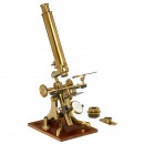 English Compound Monocular Microscope, c. 1860