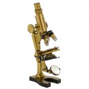 Large Brass Compound Microscope by Nachet, c. 1870