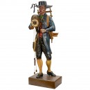 Life-Size Figure of Black Forest Clock Peddler