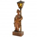 Carved Wood Whistling Automaton by Karl Gries baum, c. 1960