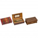 3 Musical Boxes by Thorens