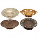 3 Carved Musical Dishes, Late 19th Century onwards