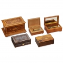 5 Swiss Musical Boxes
