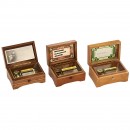 3 Thorens 36-Note Musical Boxes, 1940–50