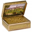 Fine 18-Carat Gold and Enamel Musical Vinaigrette, c. 1815–20