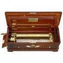 Rare Grand Format Forte-Piano Musical Box by J.H. Heller, c. 186