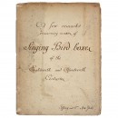 A Few Remarks Concerning Makers of Singing Bird Boxes of the Ei