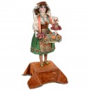 Gypsy Flower Seller Musical Automaton by Lambert, c. 1920