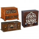 3 English Tube Radios