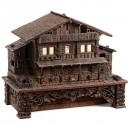 Musical Swiss Chalet Gentleman's Cabinet, c. 1890