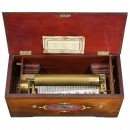 Unusual Hidden Drum and Piccolo Musical Box by Ducommun-Girod, c