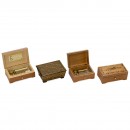 4 Swiss Musical Boxes, c. 1980