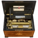 Rare Orchestre et Picolo Musical Box with Reed and Pipe Organ,