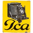 Large Ica Enamel Sign, c. 1920