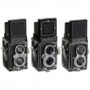 3 Rolleiflex 6 x 6 Cameras, 1939–1954