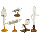 5 Glass Tubes for Physical Experiments, c. 1910