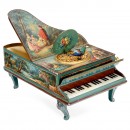 Rare Piano-Form Vernis Martin Singing Bird Automaton, c. 1915