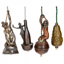 4 Table Bells with Female Motifs, c. 1910