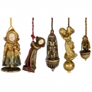 5 Figural Table Bells, c. 1910