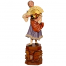 Large Figural Fan Clock