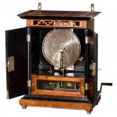 Britannia Disc Musical Box in Smoker's Cabinet, c. 1900