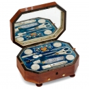 Palais Royale Musical Sewing Necessaire, France, c. 1850