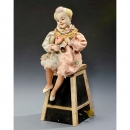 Musical Automaton Clown with Sieve by Vichy, c. 1900