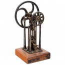 Single-Cylinder Four-Column Model Steam Engine, c. 1900