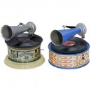 2 Tin Toy Gramophones, c. 1925