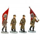 4 Reichsarbeitsdienst Figures by Elastolin, c. 1938