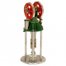 Hot-Air Engine with 2 Flywheels