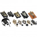 11 American and Japanese Morse Keys, c. 1950