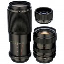 3 Carl Zeiss Lenses with M42 Screw-Mounts