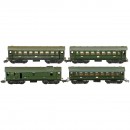 4 Märklin Fast Train Cars, c. 1939