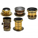 5 Brass Lenses from England