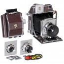Linhof Super Technika IV 6 x 9 cm Outfit (Red Edition), c. 1957